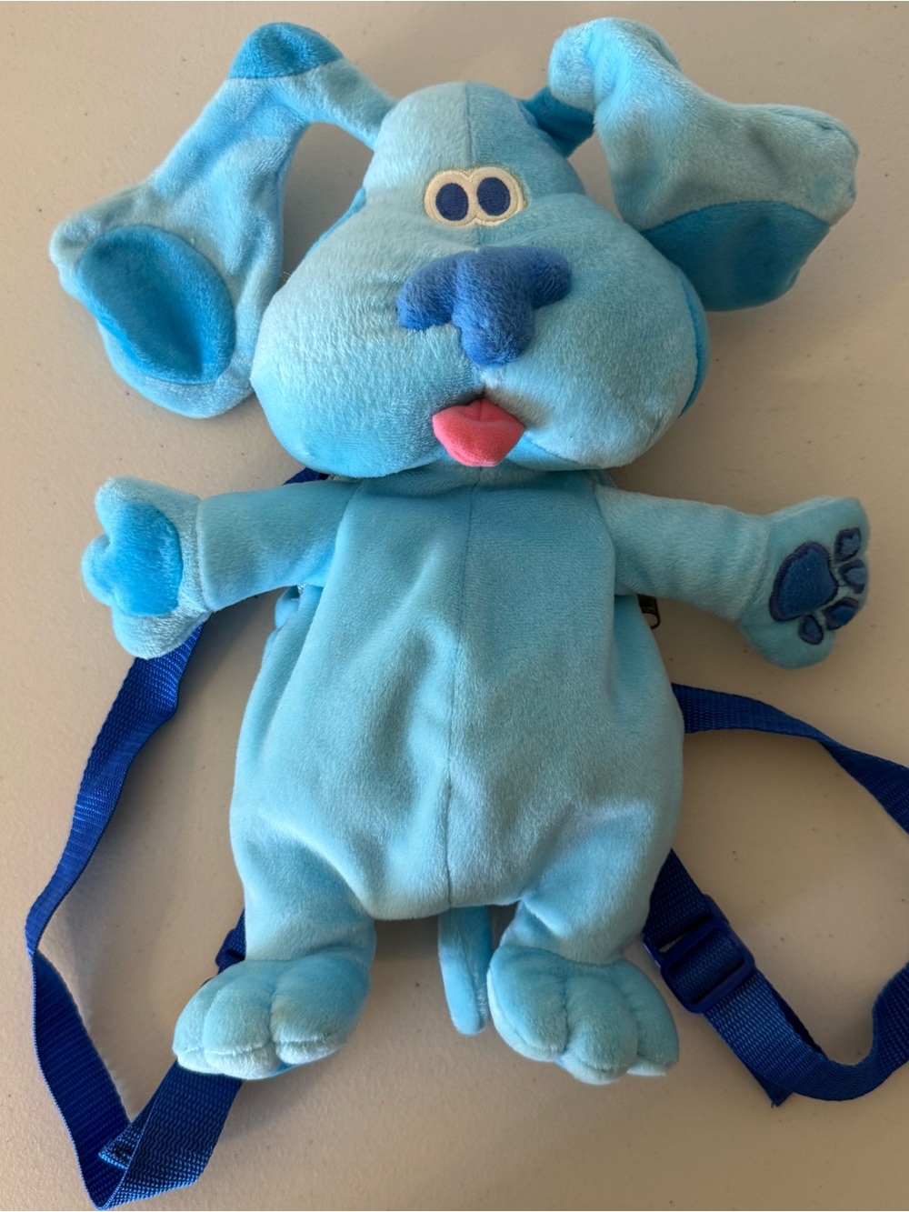 Blues Clues Dog Plush Backpack Adjustable Straps 1999 VIACOM NICKELDEON STUFFED